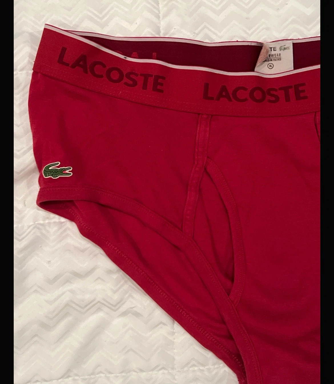 Lacoste Men's Underwear, Red, Size XL
