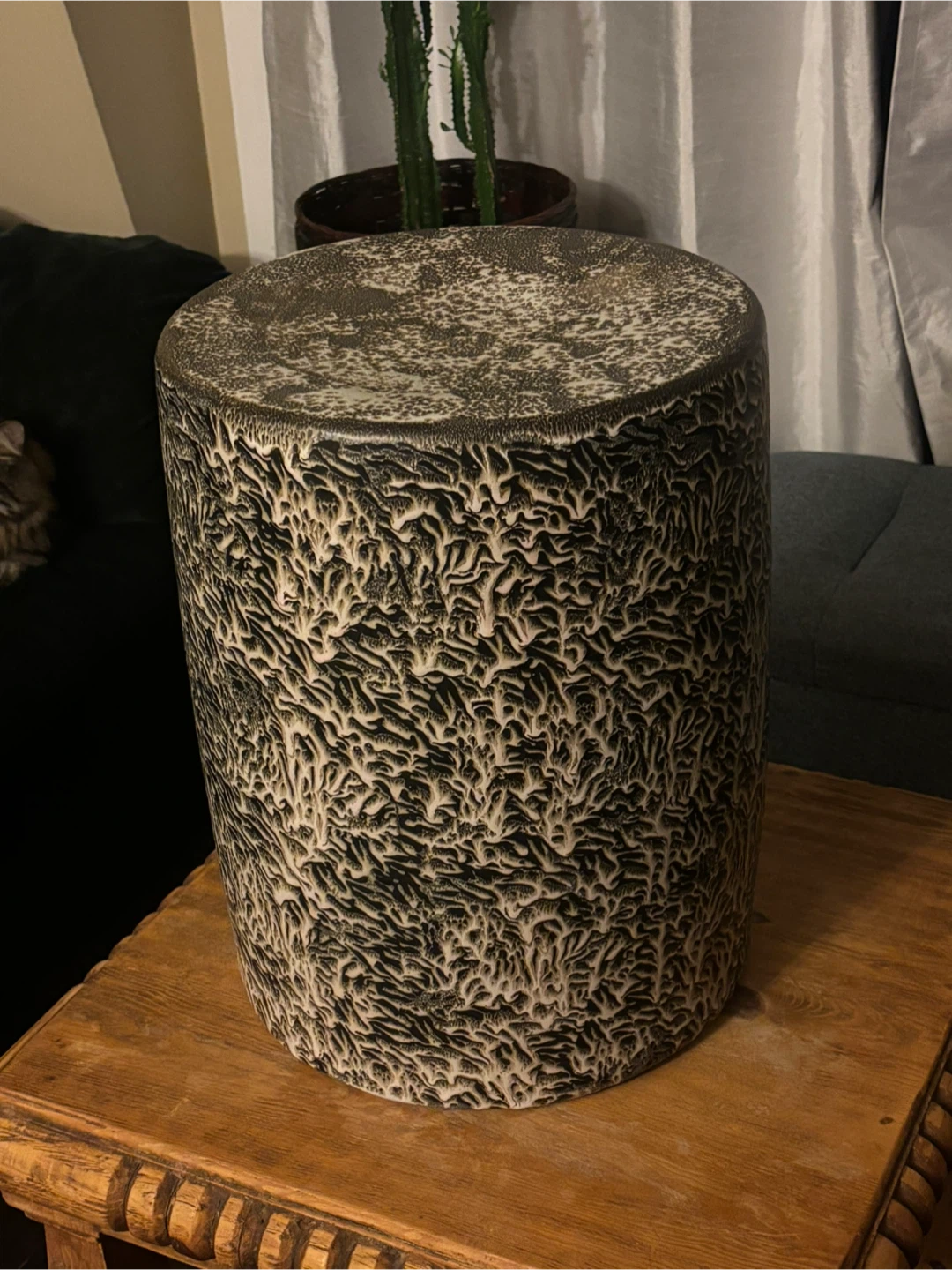 Rare Ceramic Stool Mercan - photo 3