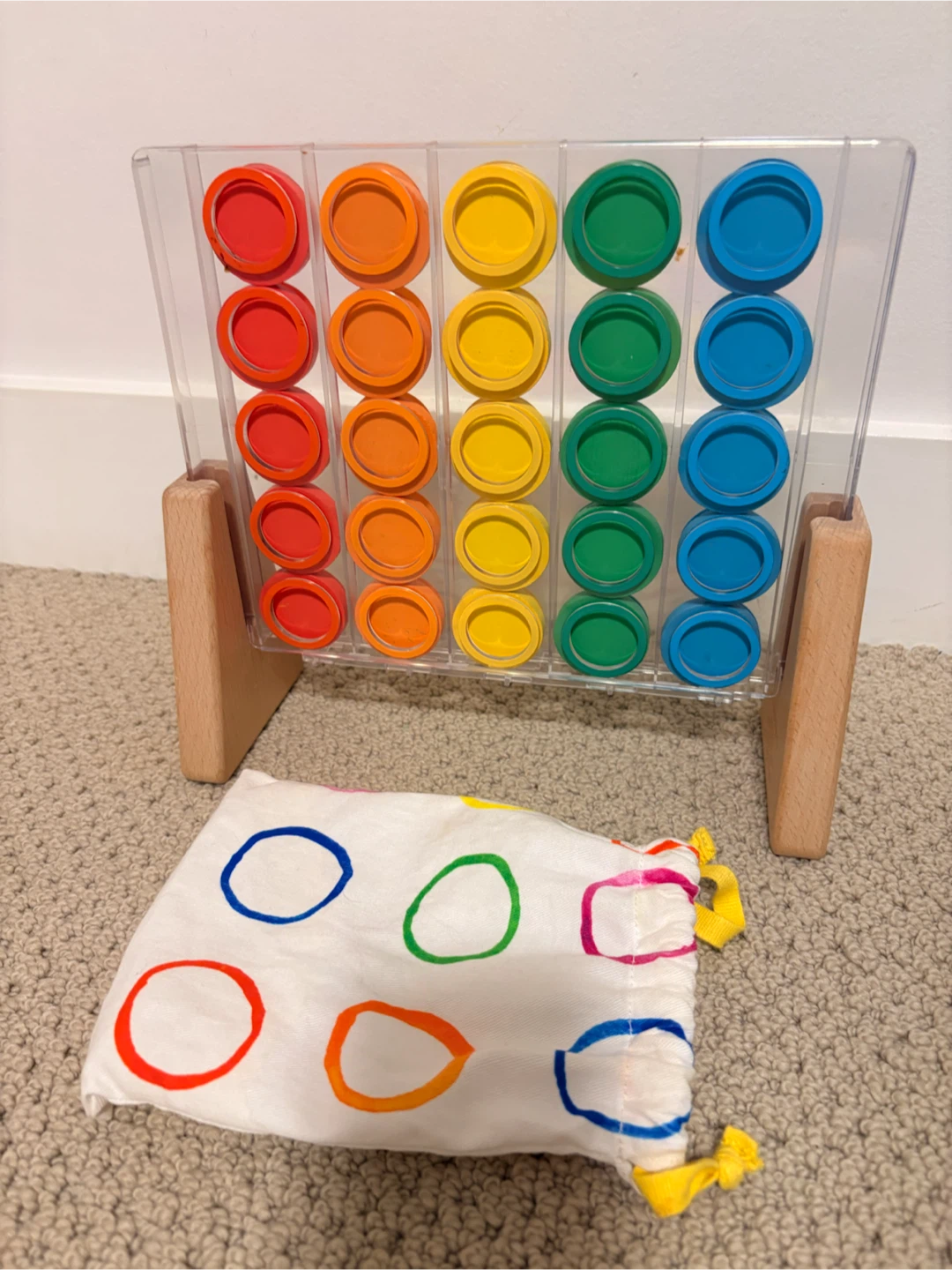 Wooden Connect Four Game