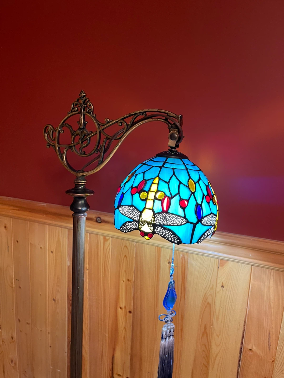 A stunning antique bridge floor lamp - photo 4