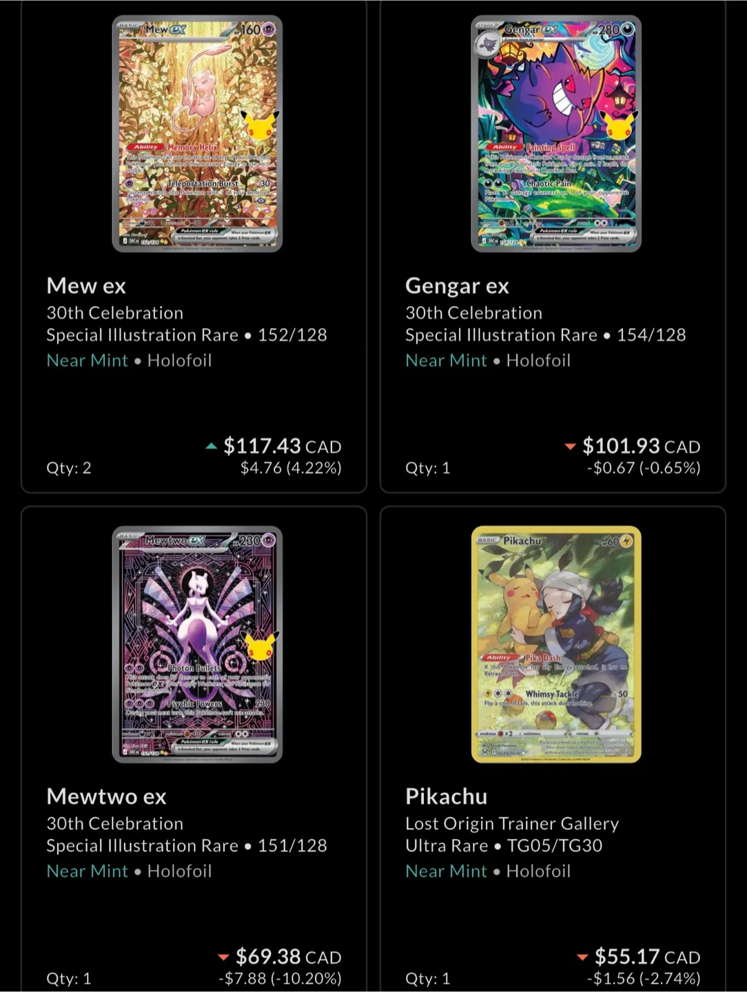 Assorted Pokemon Trading Card Collection