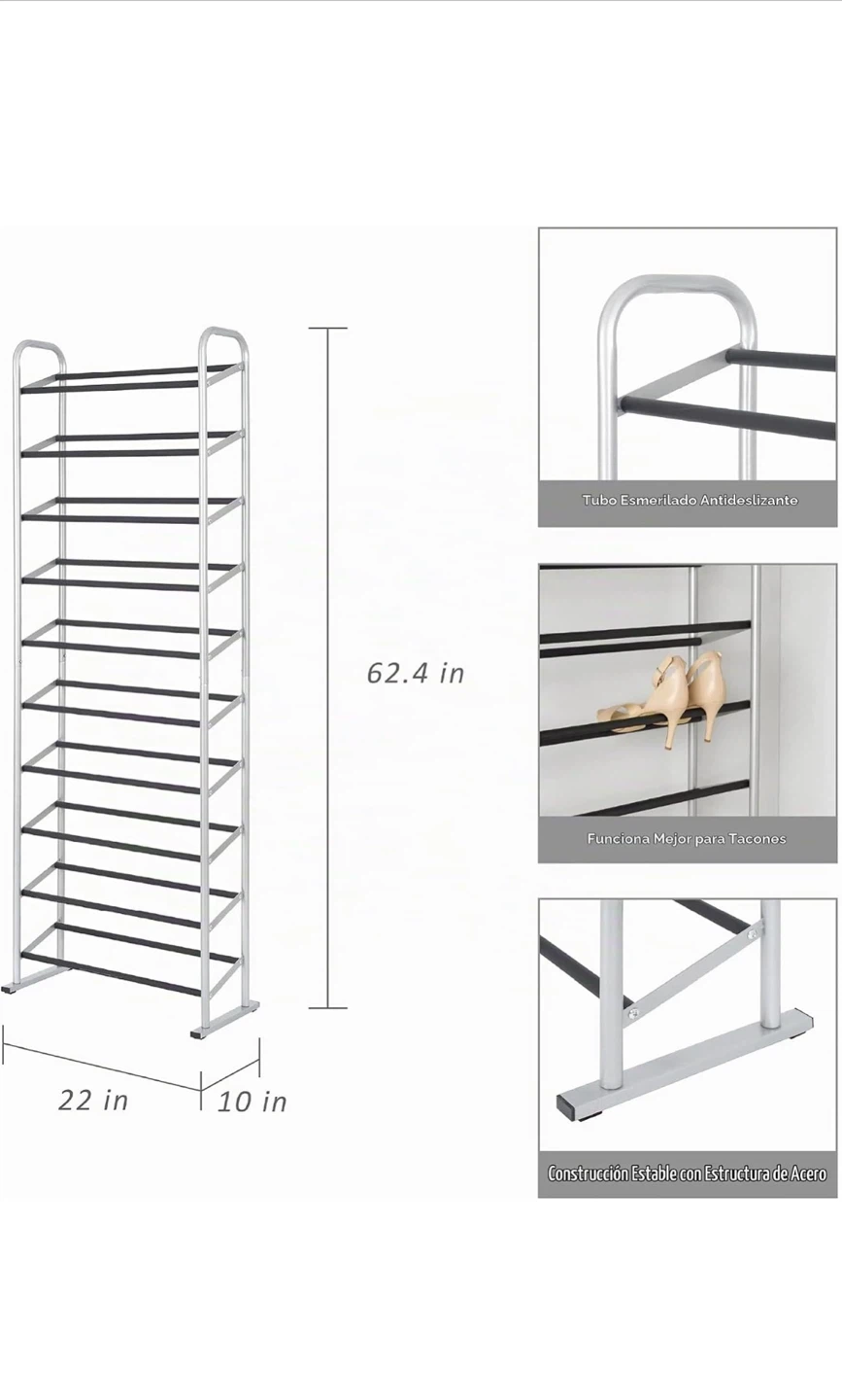 Tall Steel Shoe Rack