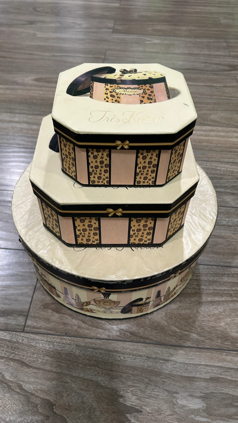 Tres Kitten Decorative Storage Box Set