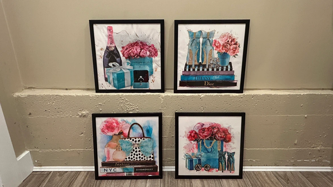Set of 4 Fashion Wall Art Prints