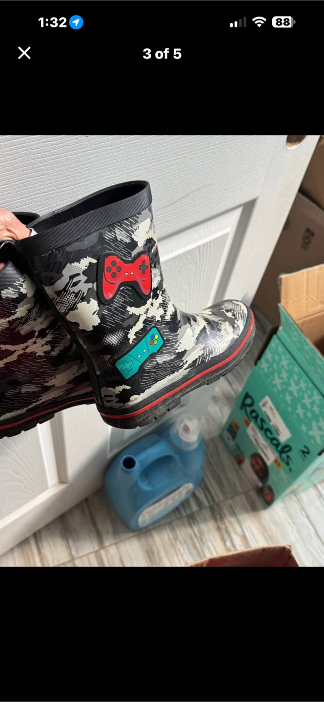 Kids gaming camouflage rain boots - photo 3