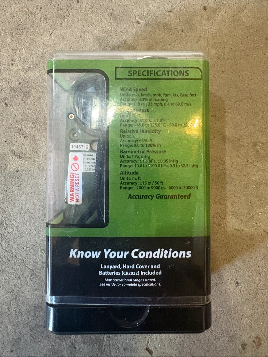 Kestrel 3500NV Pocket Weather Meter - photo 2