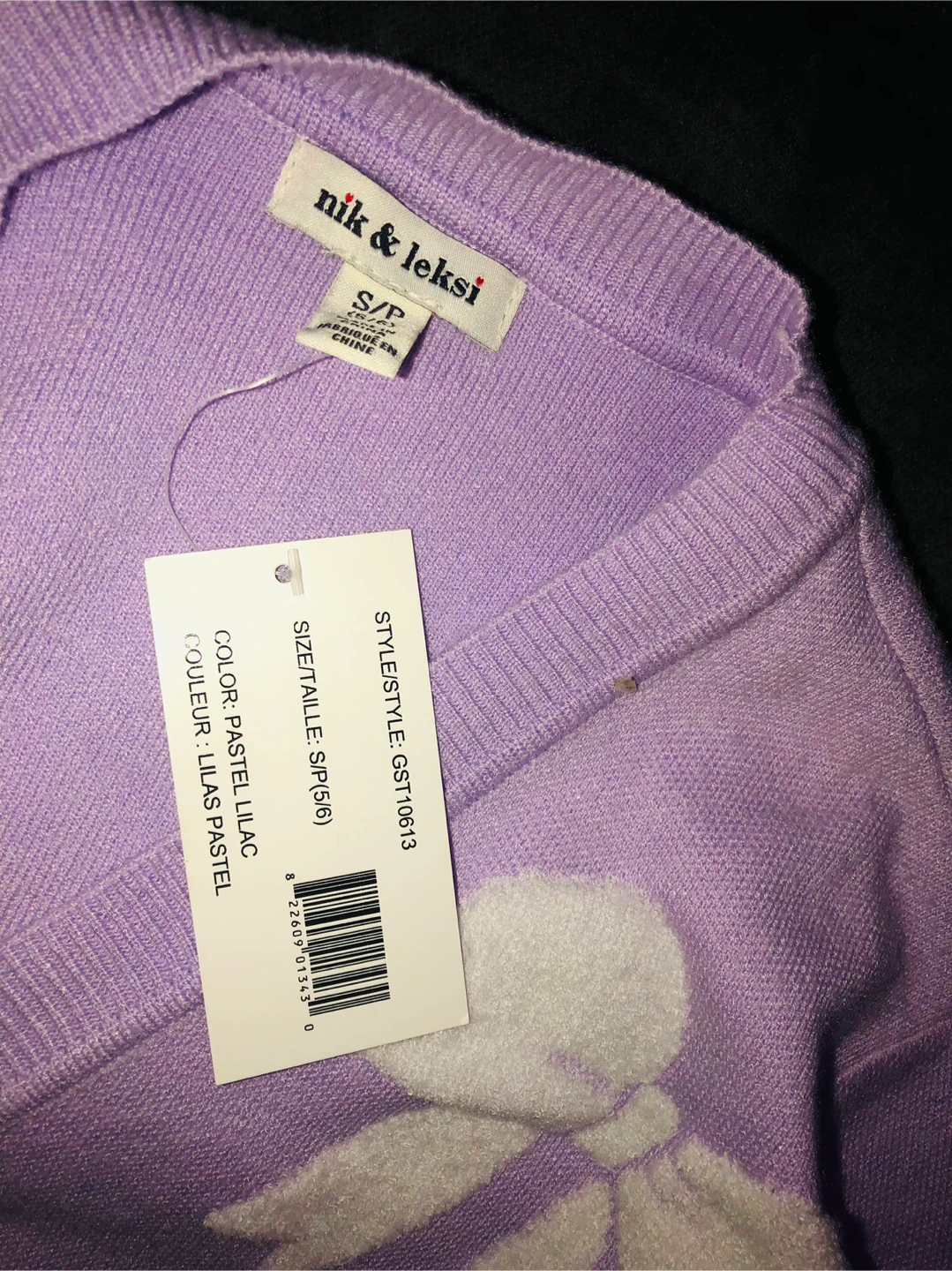 Lilac Bow Cardigan Size S/P (5/6) - photo 2