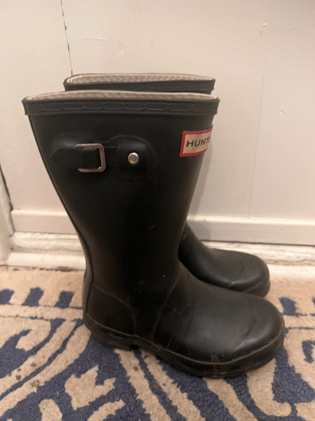 Hunter Original Kids Rain Boots - Black - US 1G/13B