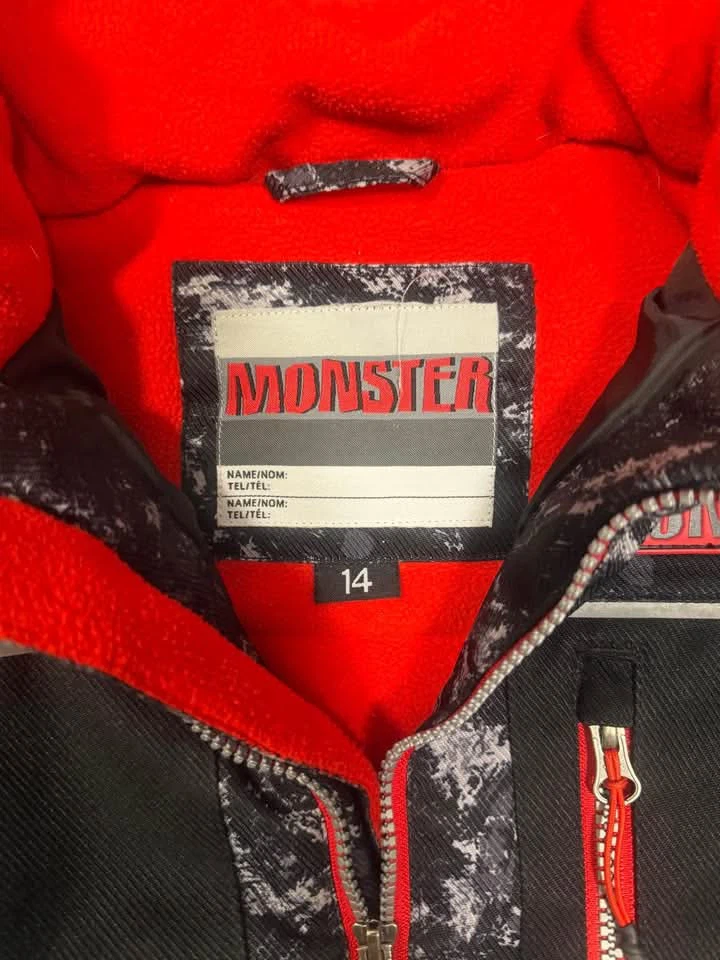Monster Kids Winter Jacket Size 14 - photo 3