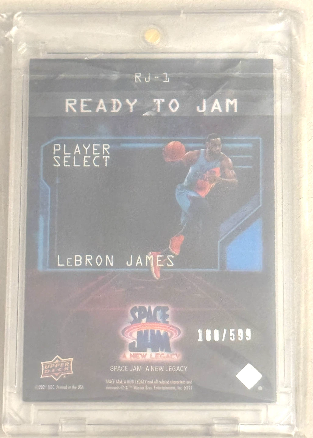2021 Upper Deck LeBRON JAMES READY TO JAM YELLOW RJ-1 /599 - photo 3