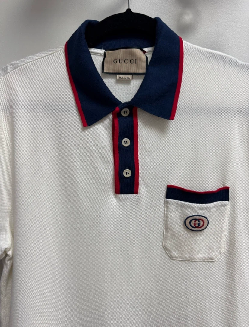 Gucci Polo Shirt White Size XL