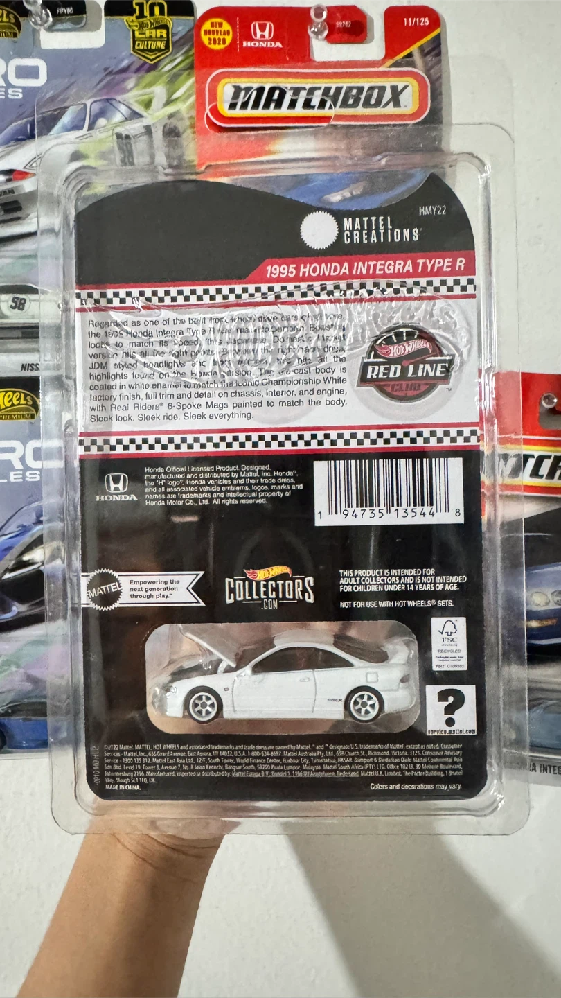 Hot Wheels Red Line Club 1995 Honda Integra Type R - photo 3