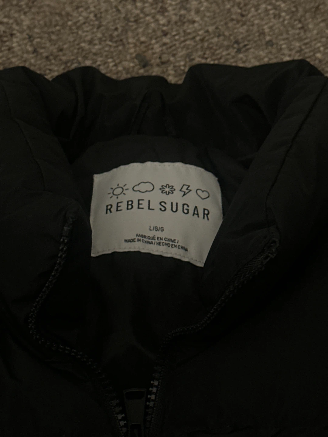 Rebelsugar Black Puffer Vest - photo 2