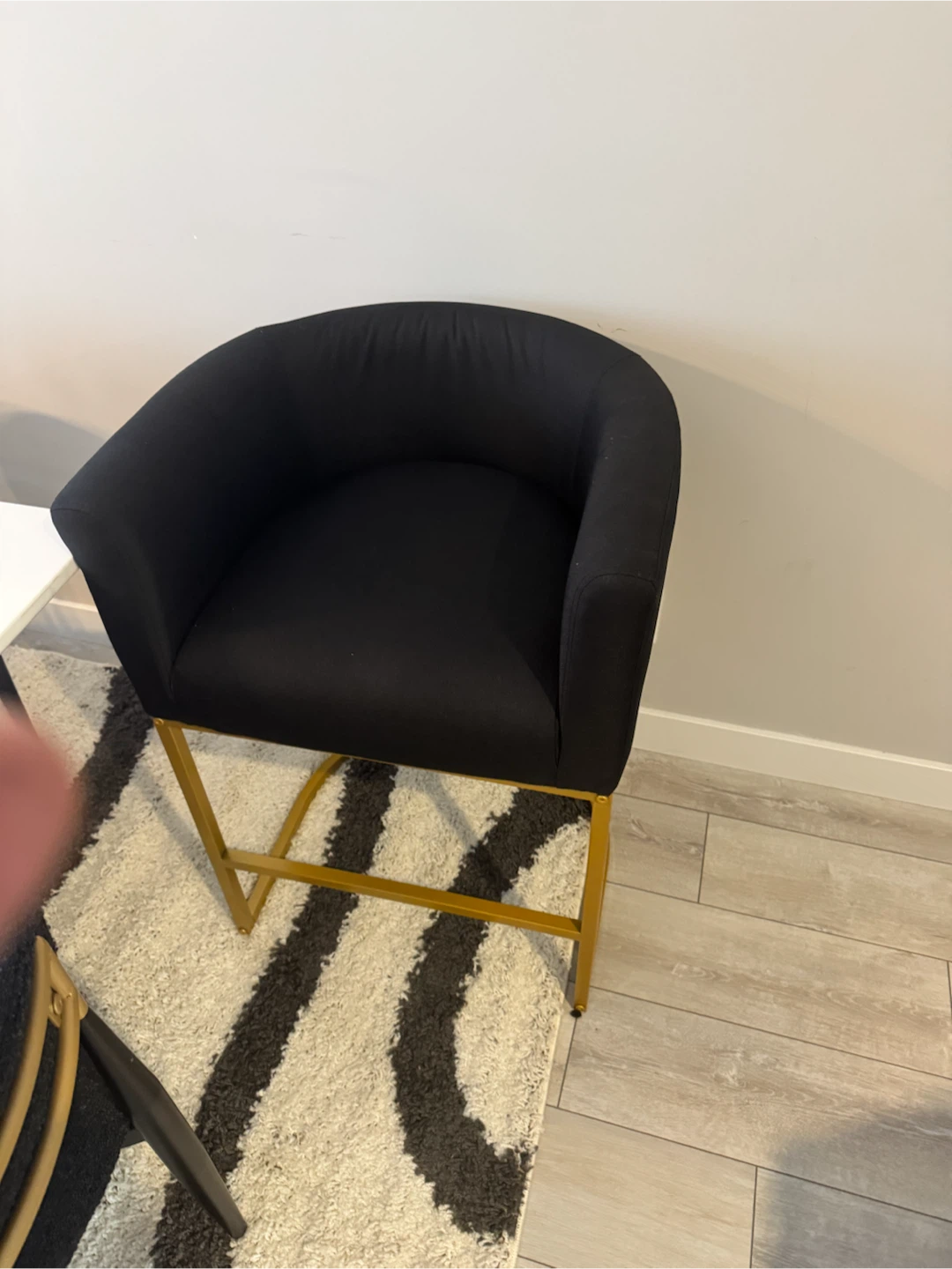 Modern Black and Gold Bar Stool - photo 2