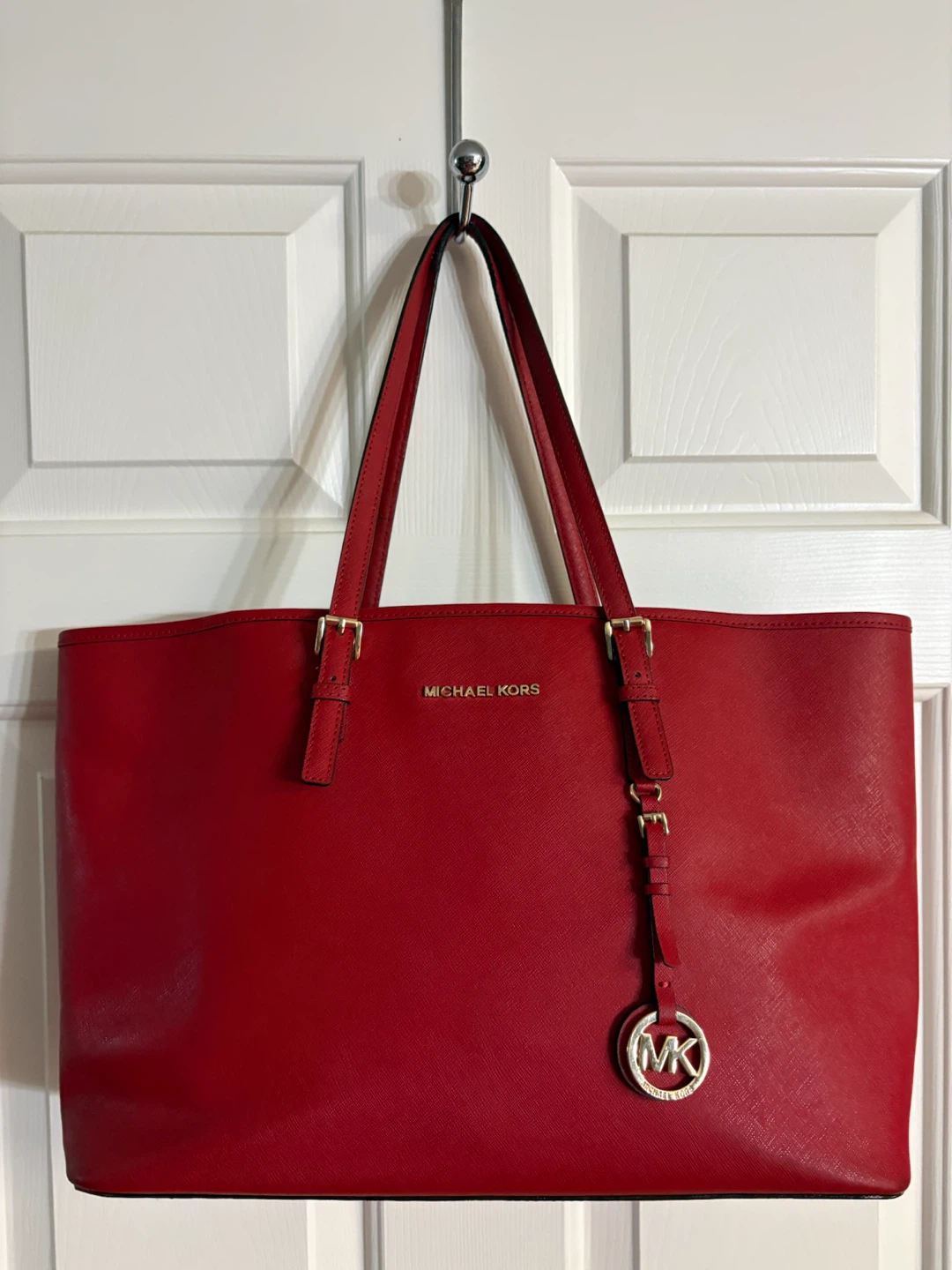 Michael Kors Jet Set Large Saffiano Leather Tote Bag