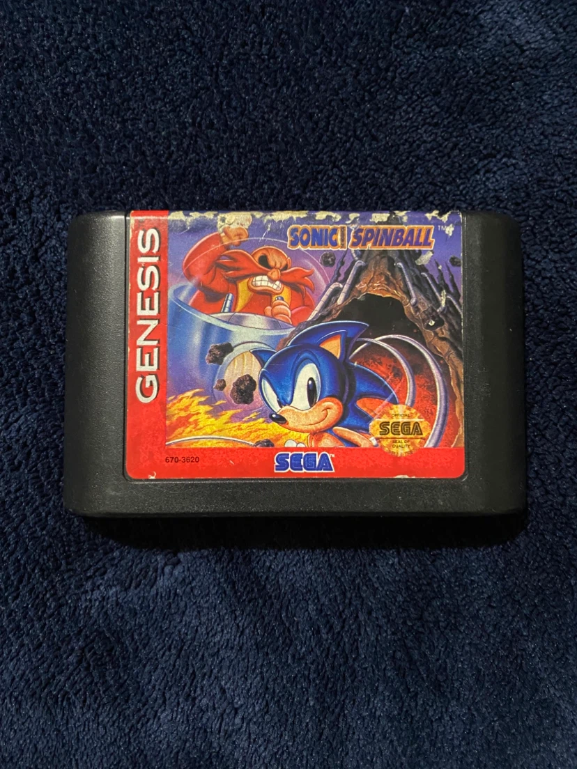 Sega Genesis Sonic Spinball Game Cartridge ***