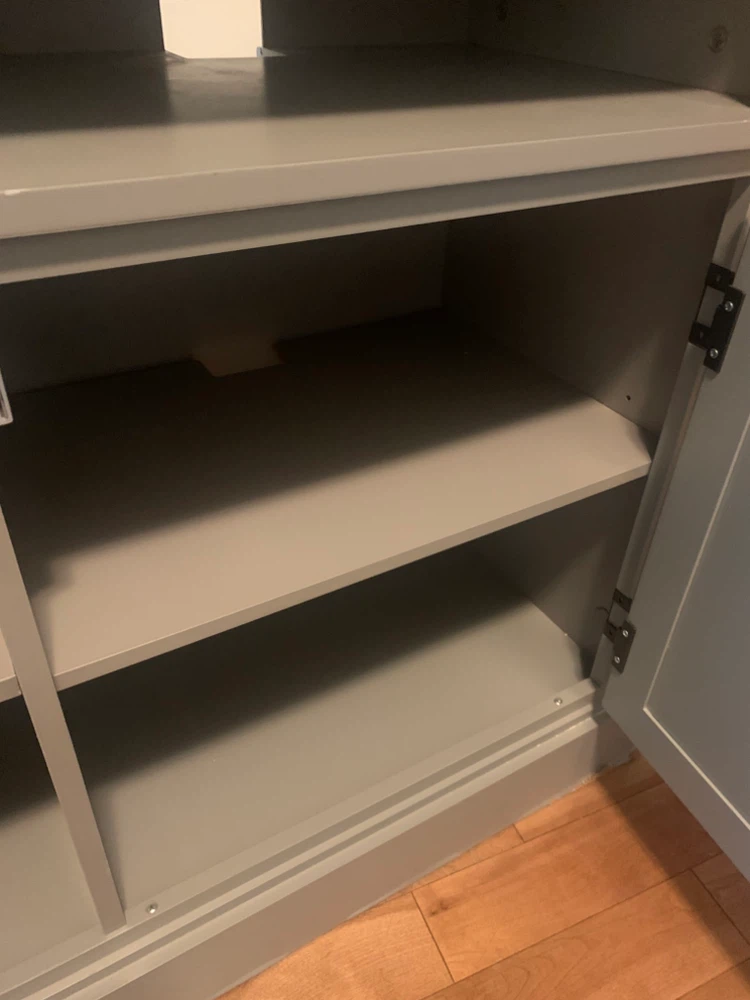 Grey Media Console TV Stand - photo 3