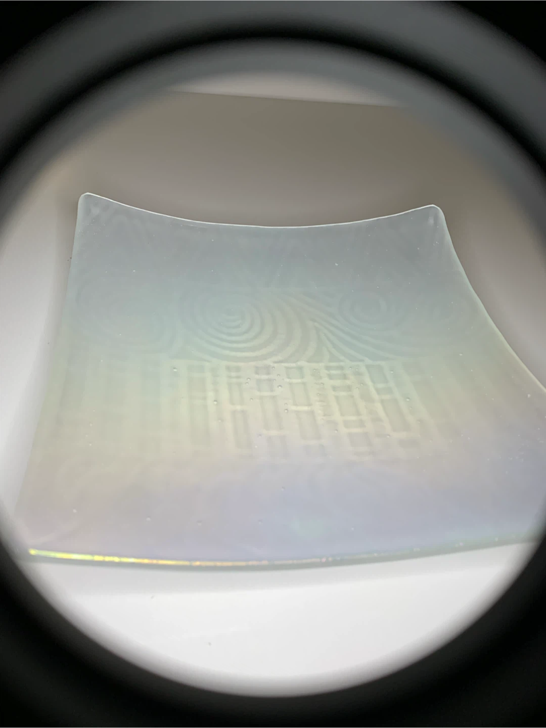 Iridescent Glass Decorative Plate