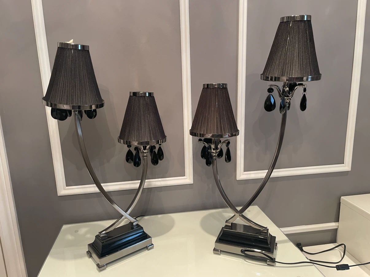 Set of Two Contemporary Table Lamps