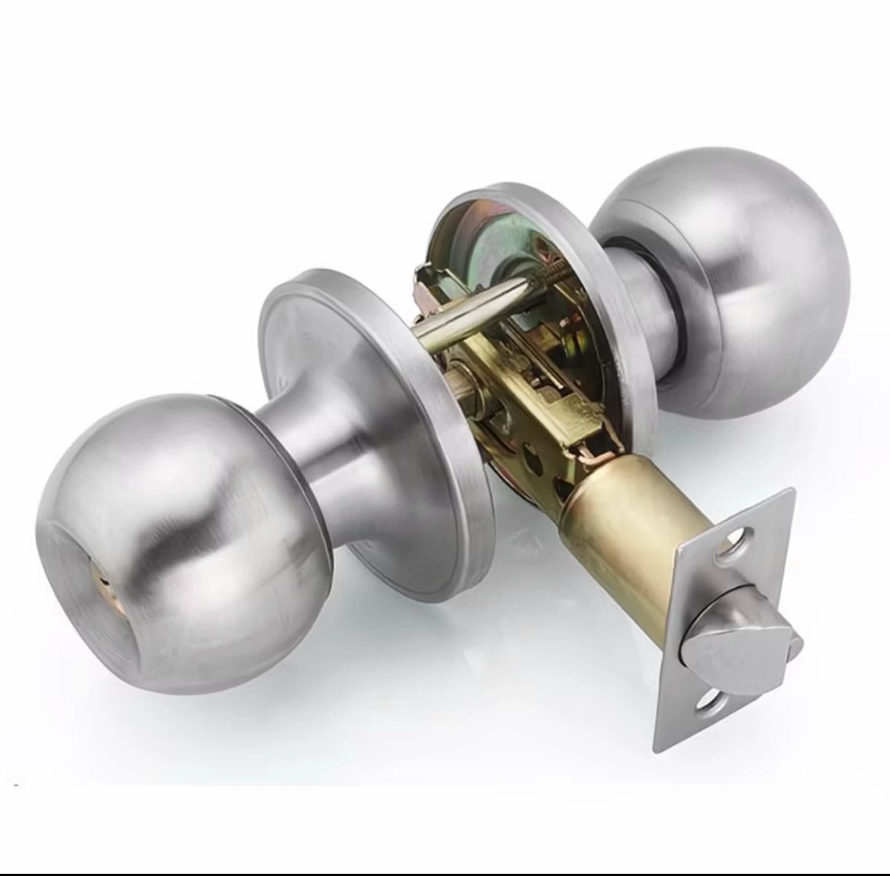 Stainless Steel Keyed Entry Door Knob Set - photo 3