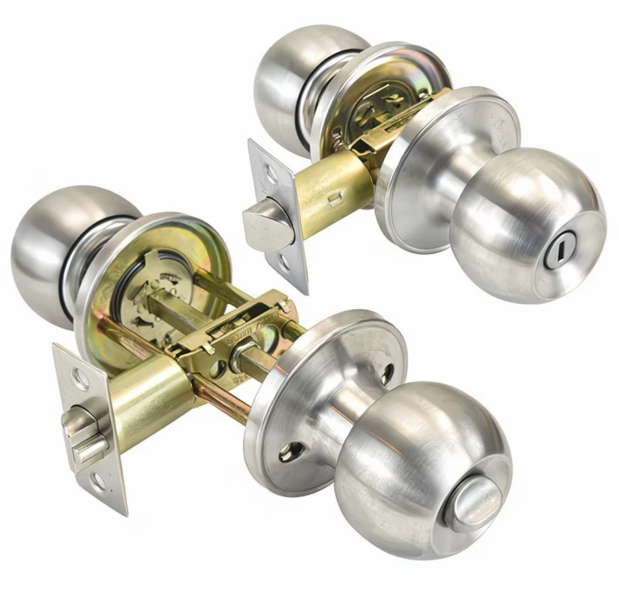 Stainless Steel Keyed Entry Door Knob Set - photo 5