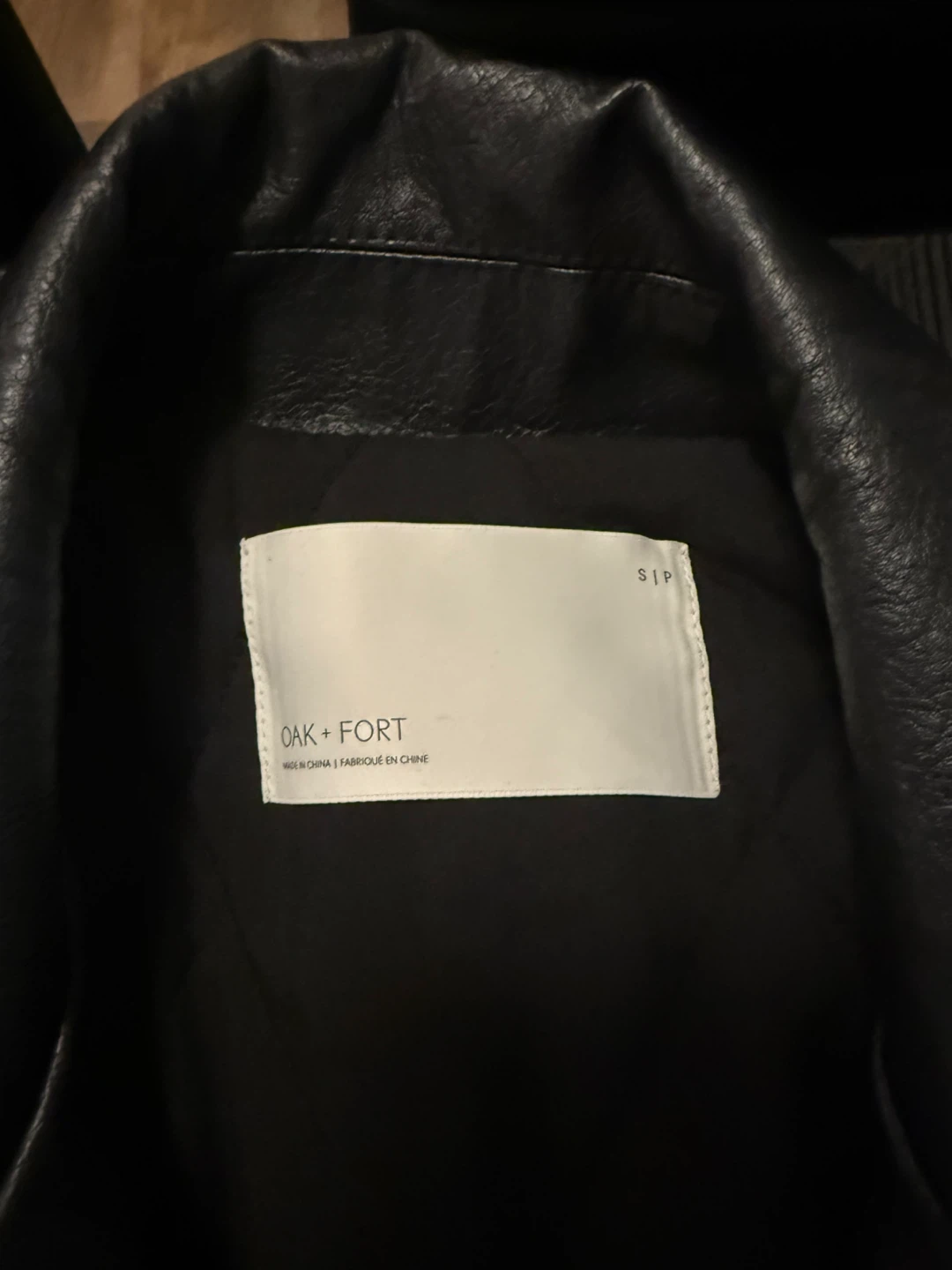 Oak + Fort Faux Leather Jacket - photo 2