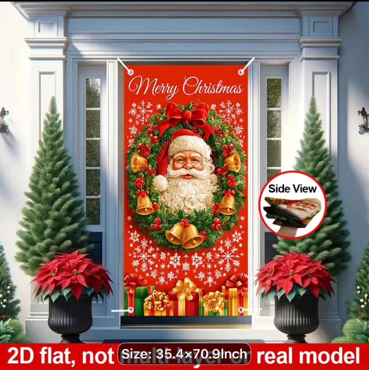 Merry Christmas Santa Door Banner