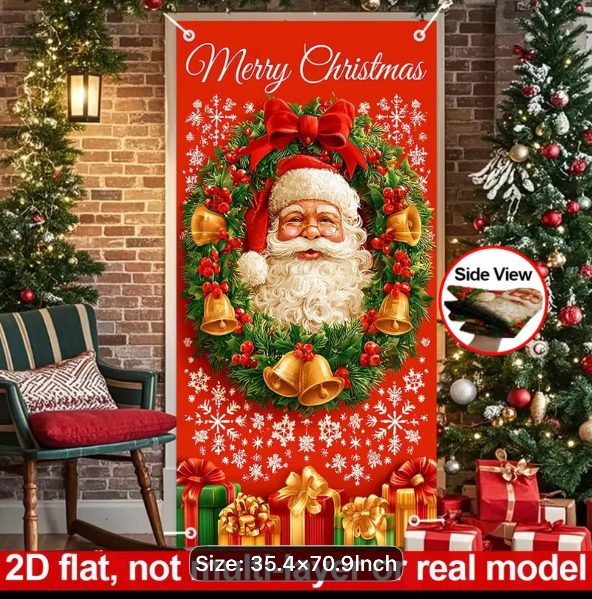 Merry Christmas Santa Door Banner - photo 3