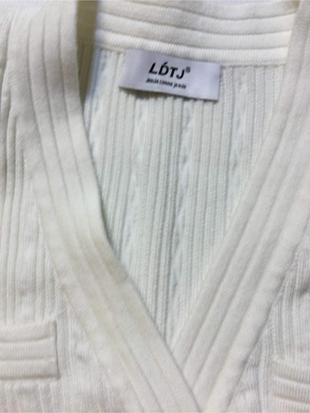LDTJ White Ribbed Knit Dress - photo 2