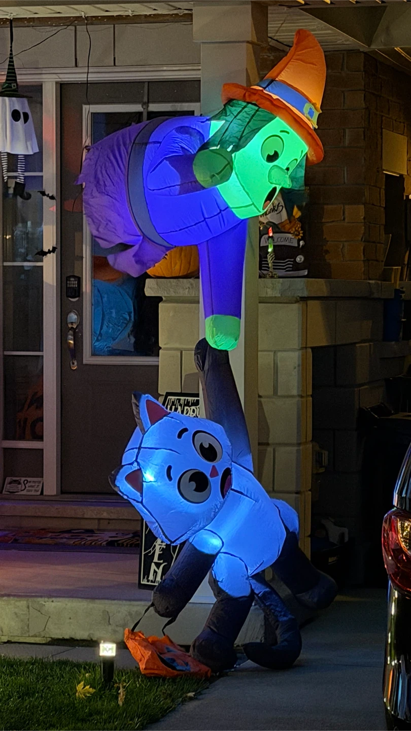 Joyin 8ft Witch and Black Cat Inflatable - photo 5