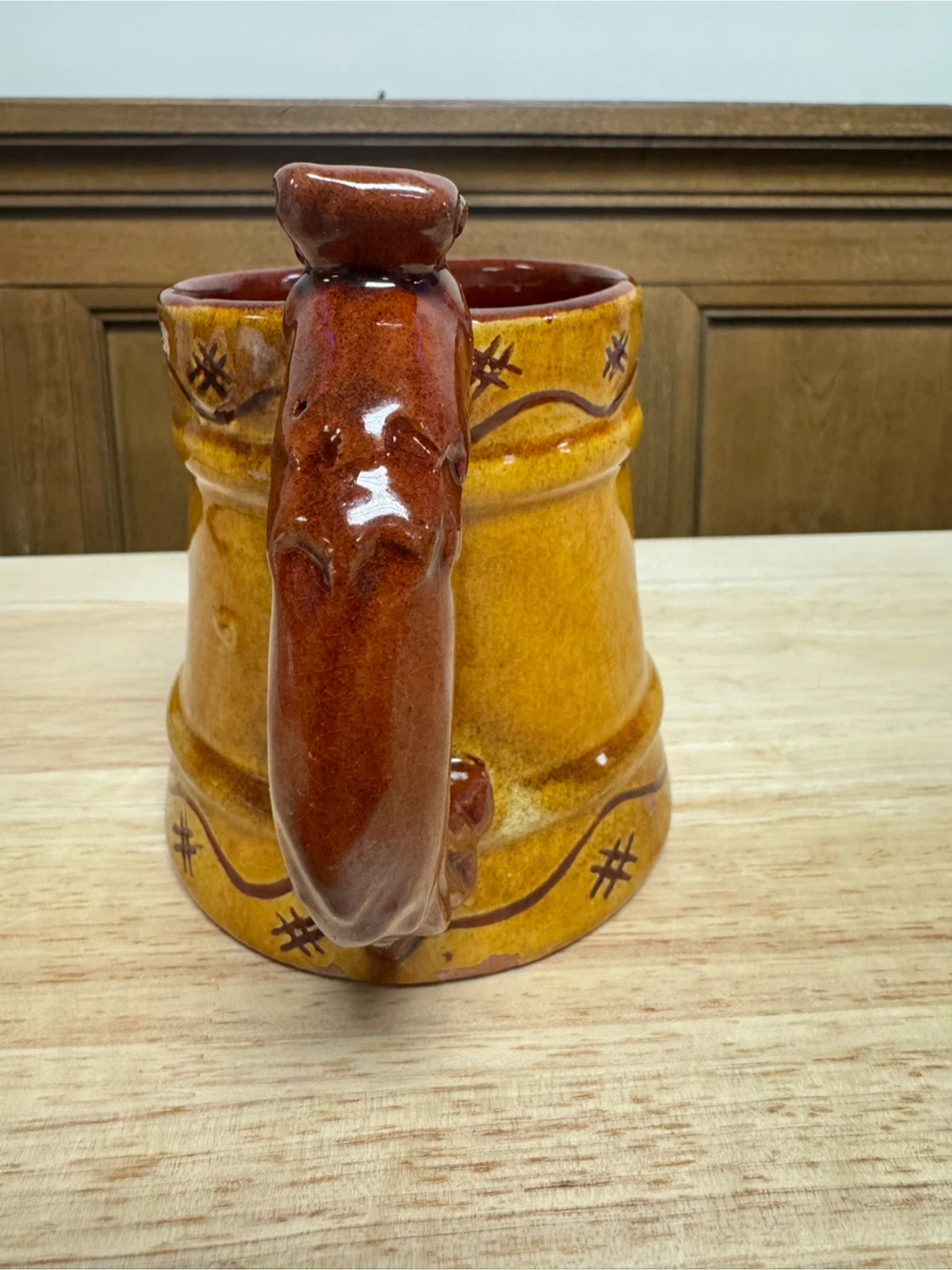 Vintage Ceramic Mug with Rooster Handle - photo 3