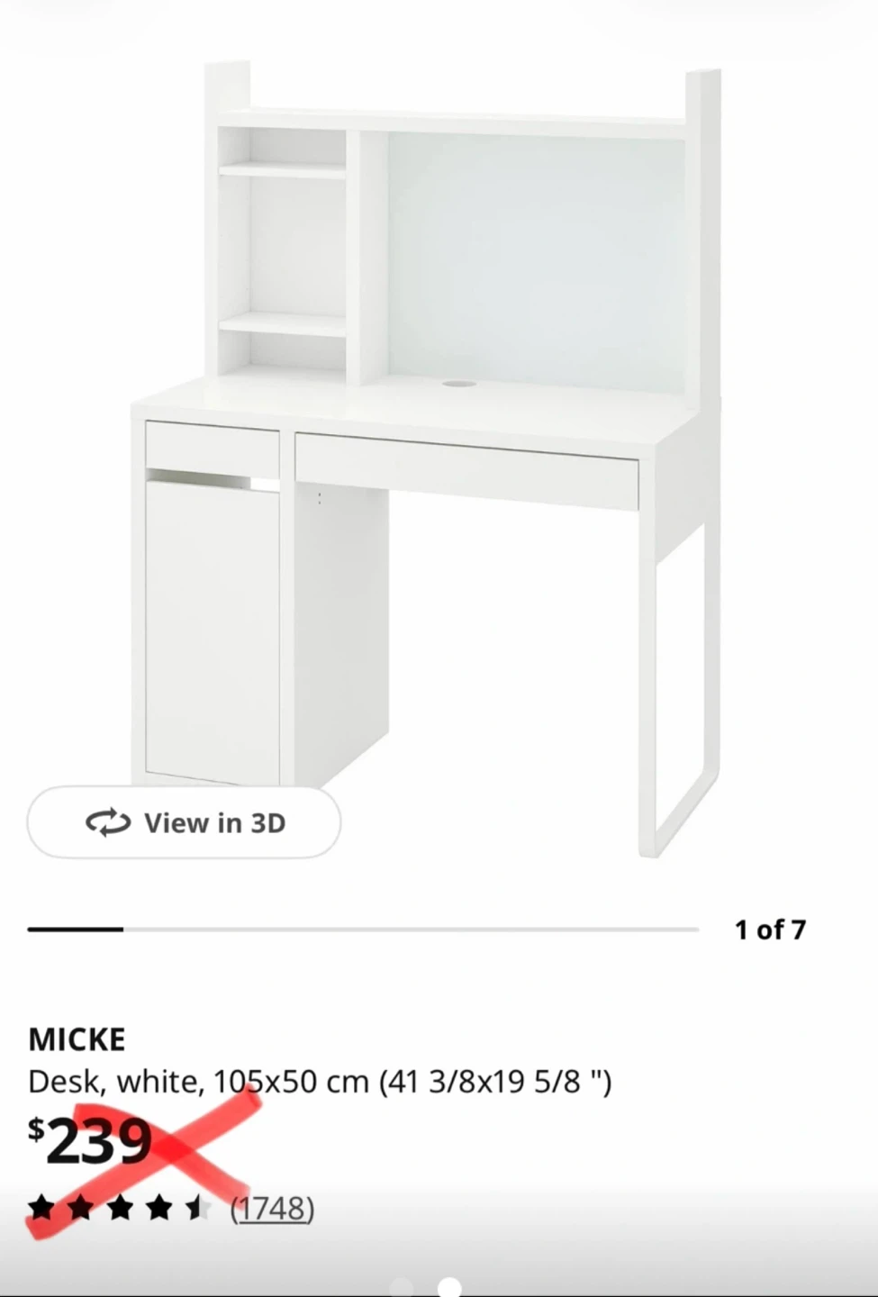IKEA Micke Desk