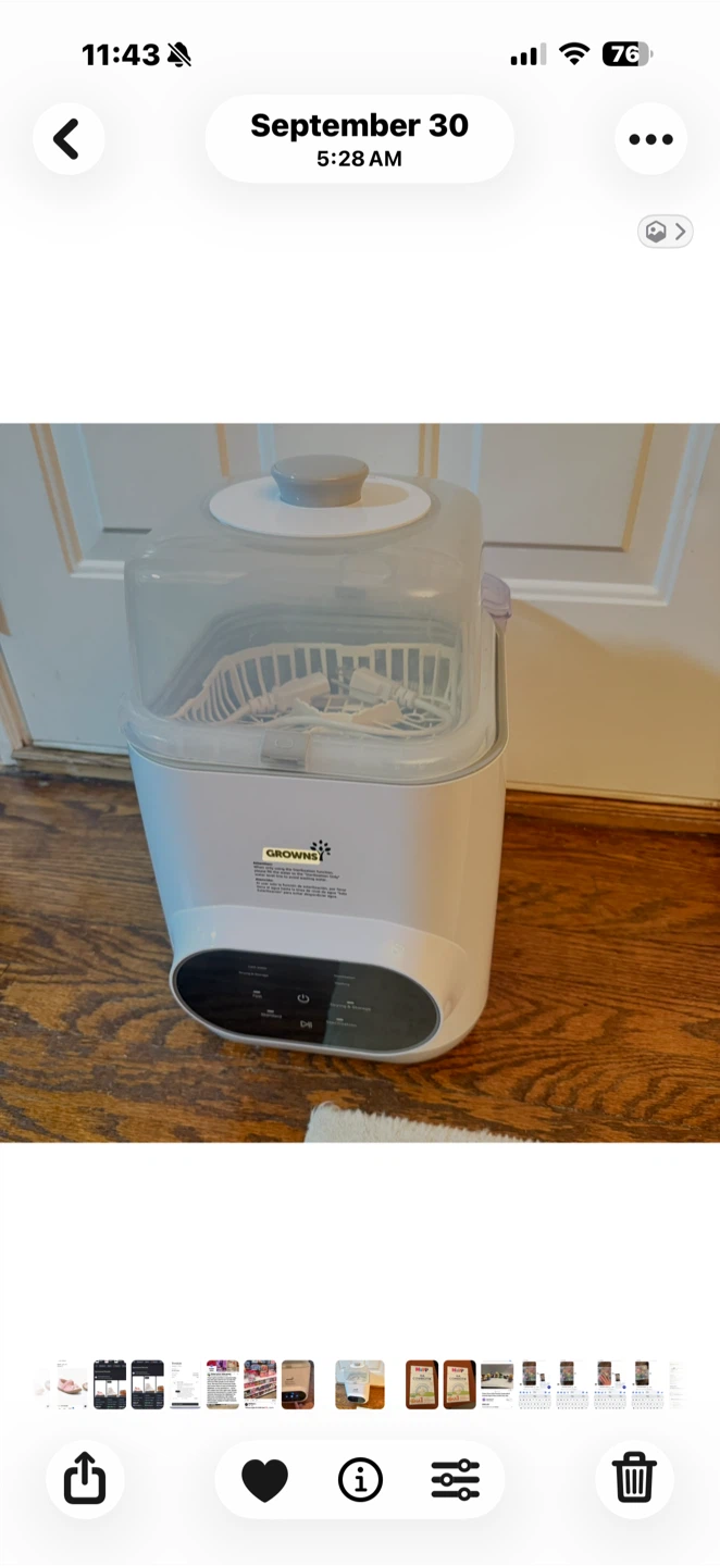 Grownsy Baby Bottle Sterilizer and Dryer
