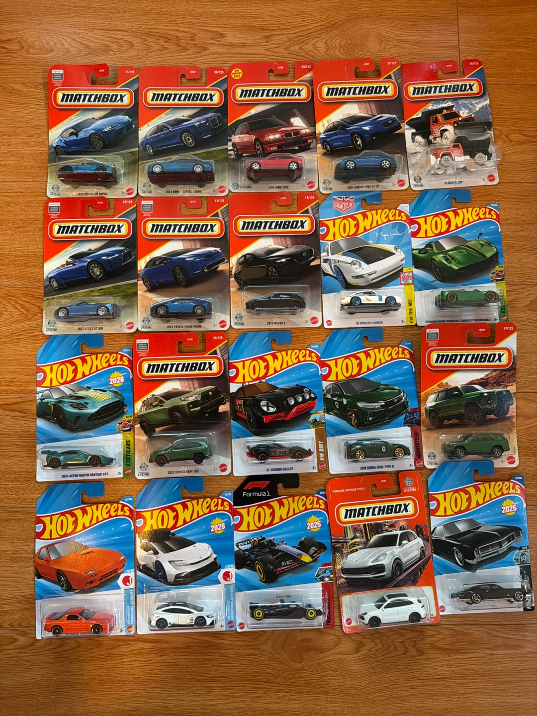 Matchbox and Hot Wheels Die-Cast: Toyota, BMW, Honda, Porsche