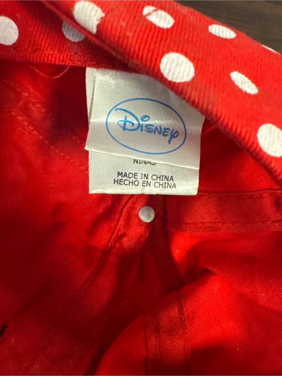 Disney Minnie Mouse Polka Dot Baseball Cap - photo 5