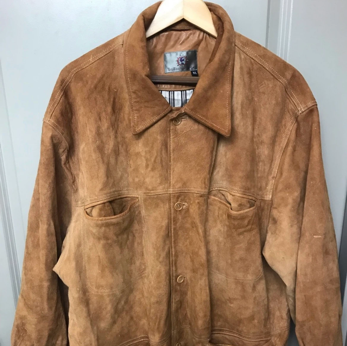 The territory ahead suede leather jacket size XL