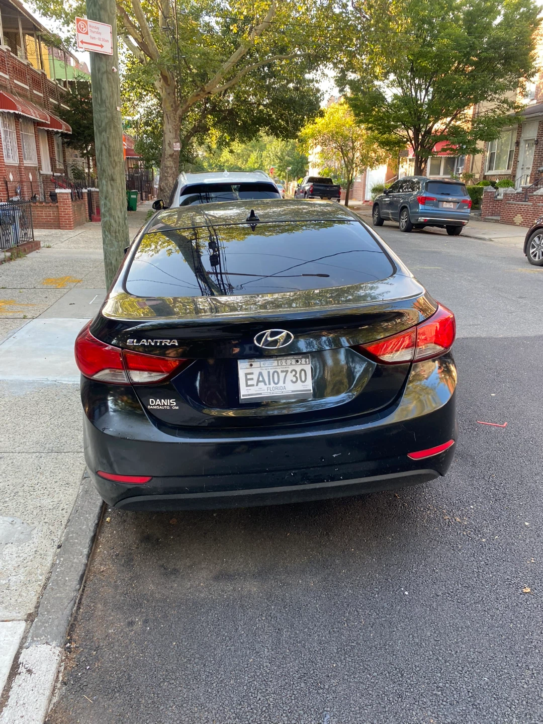 Black Hyundai Elantra Sedan