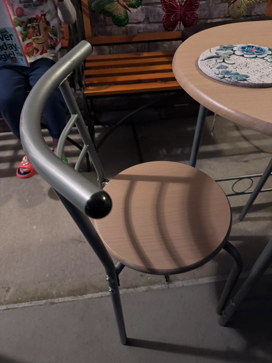 3-Piece Compact Bistro Table and Chair Set - photo 2