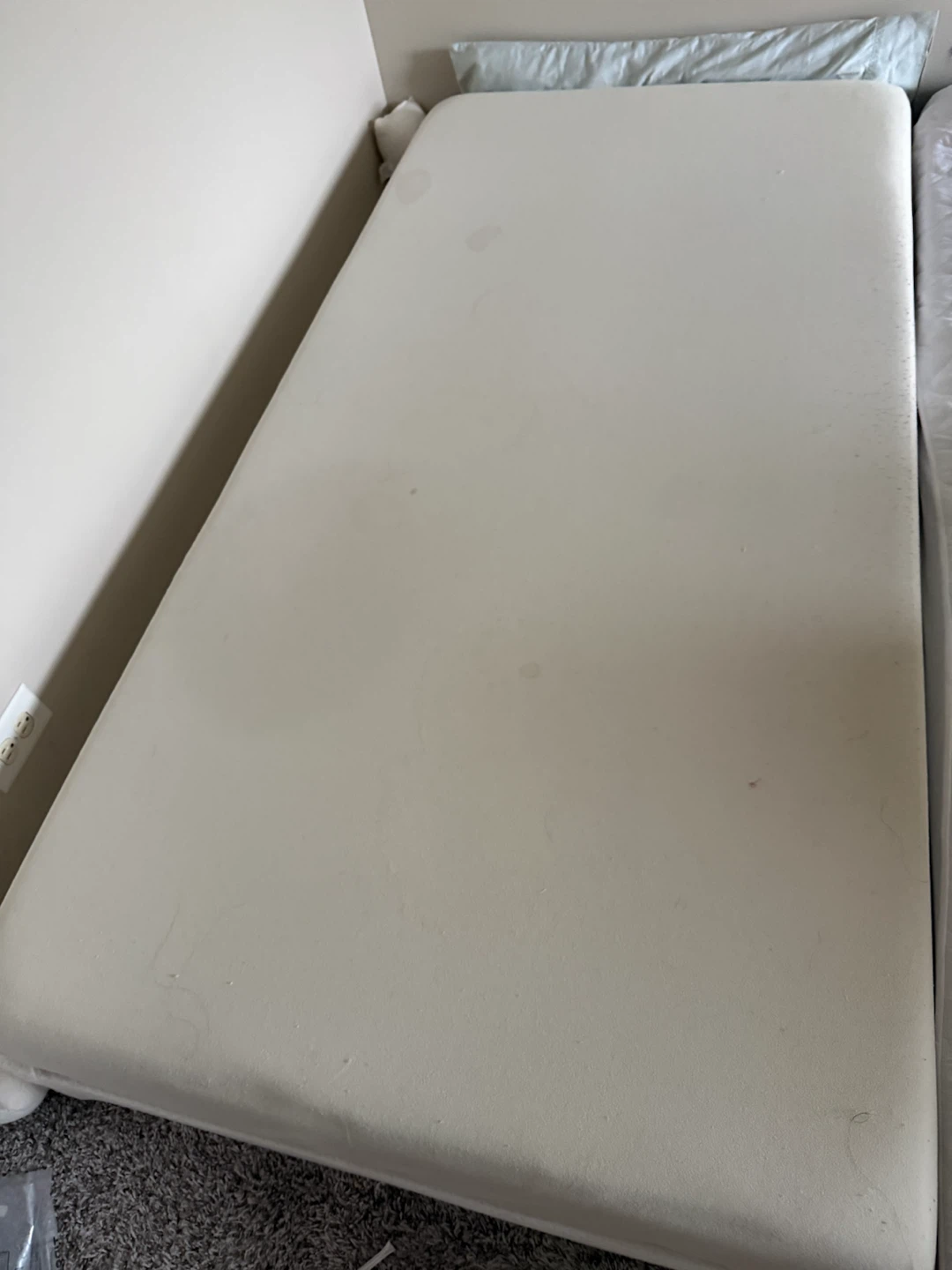 Twin Size Bed Frame with foundation and mattress - photo 4