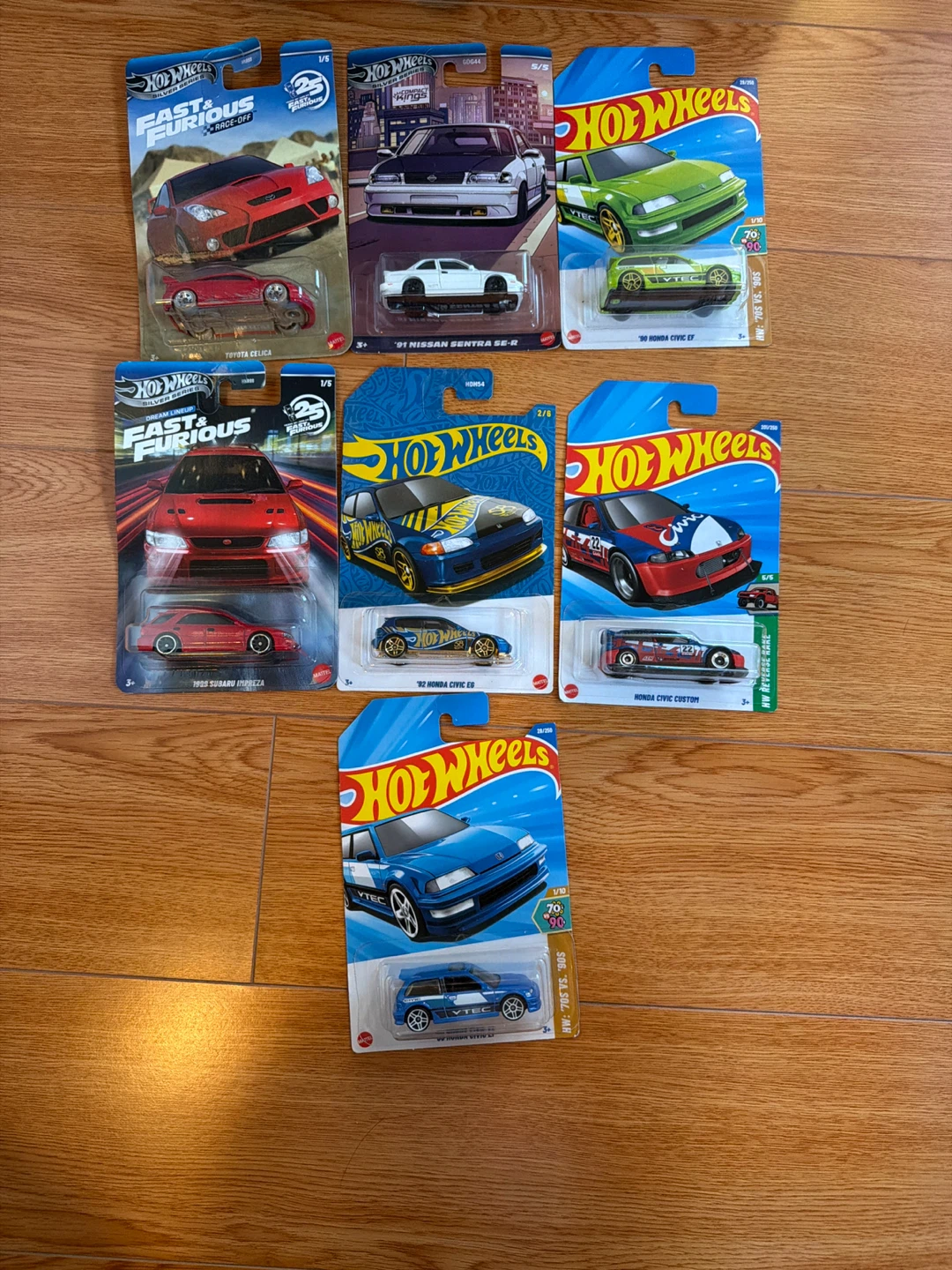 Hot Wheels Die-Cast Cars: JDM, Civic, Subaru, Nissan, Toyota