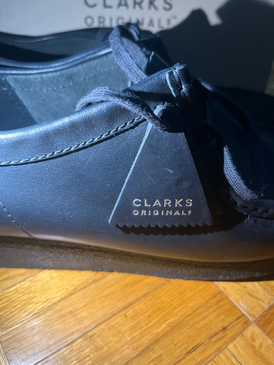 Clarks Originals Wallabee Black Leather Shoes - photo 2