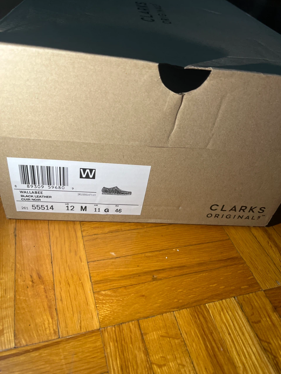 Clarks Originals Wallabee Black Leather Shoes - photo 3