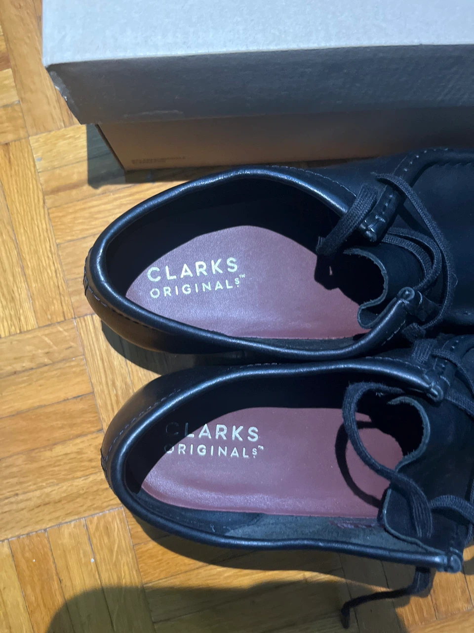 Clarks Originals Wallabee Black Leather Shoes - photo 4