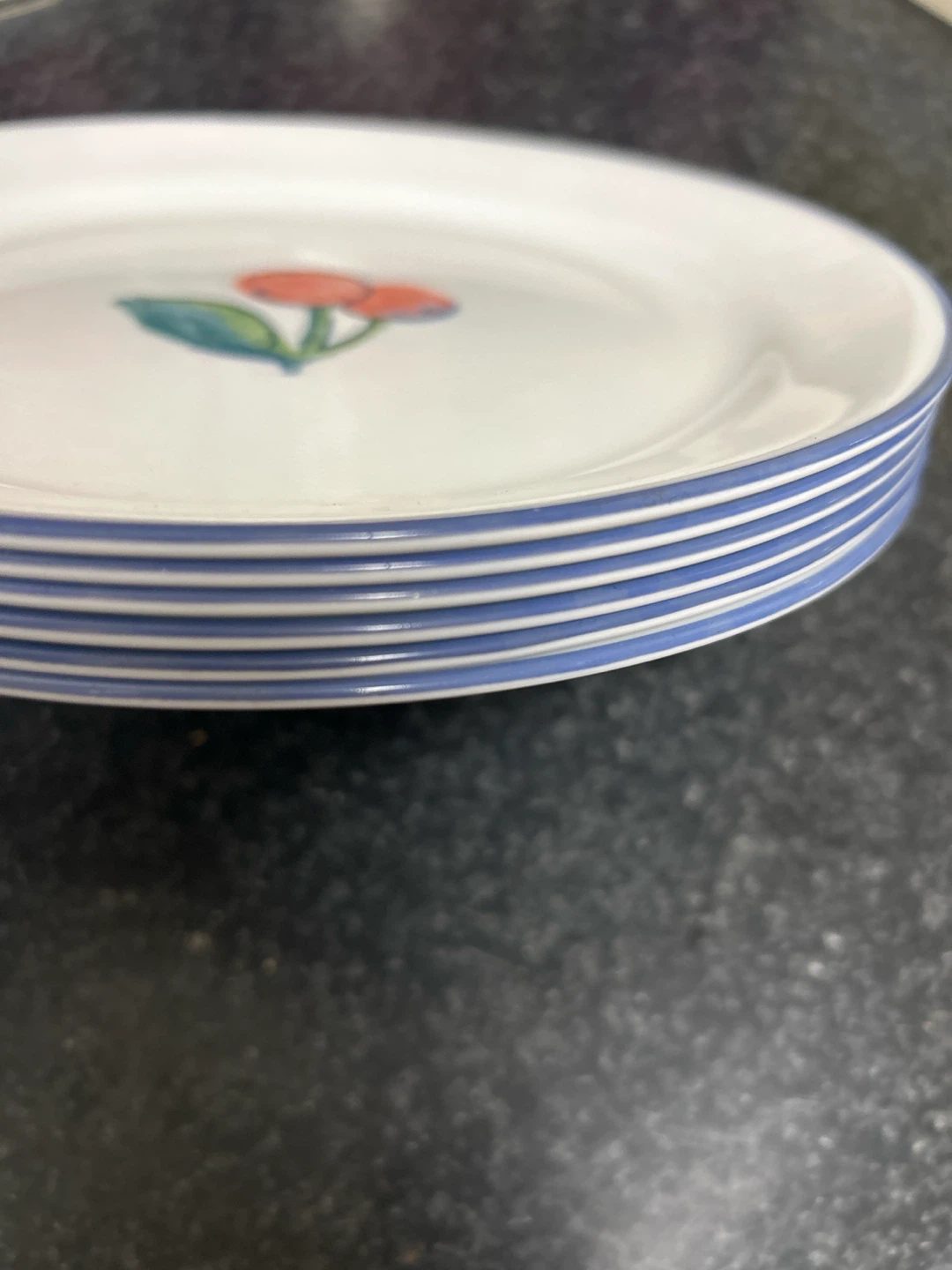Set of 6 Corelle Cherry Pattern lunch  Plates - photo 3