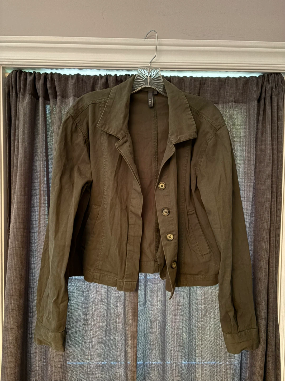 L.O.V. Olive Green Button-Up Jacket