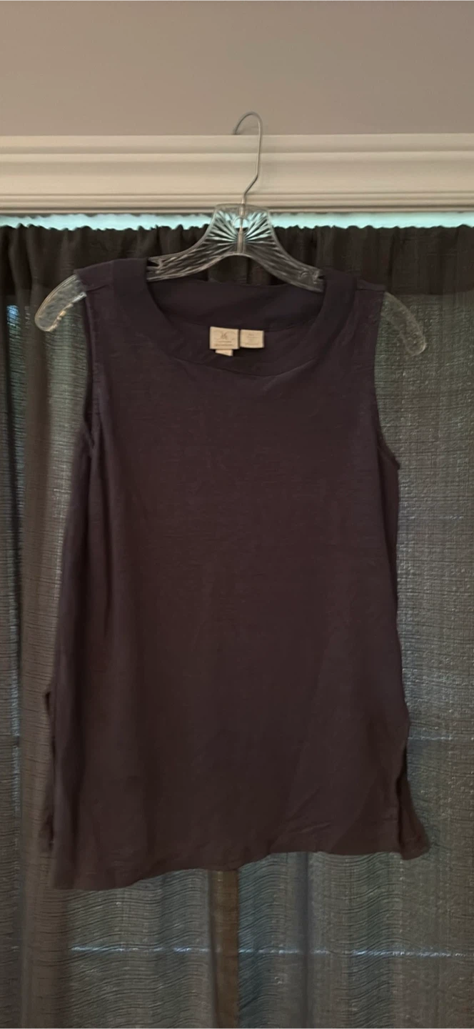 Catherine Malandrino Linen Tank Top