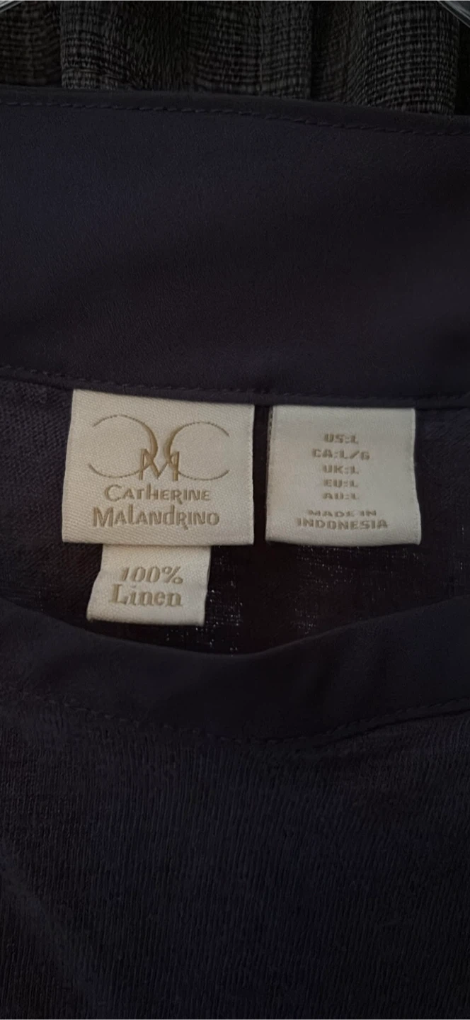 Catherine Malandrino Linen Tank Top - photo 2