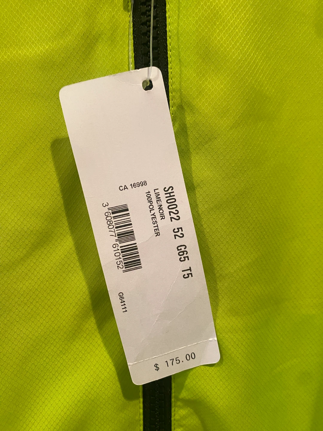 New mens Lacoste Sport Hooded Windbreaker Jacket - photo 3