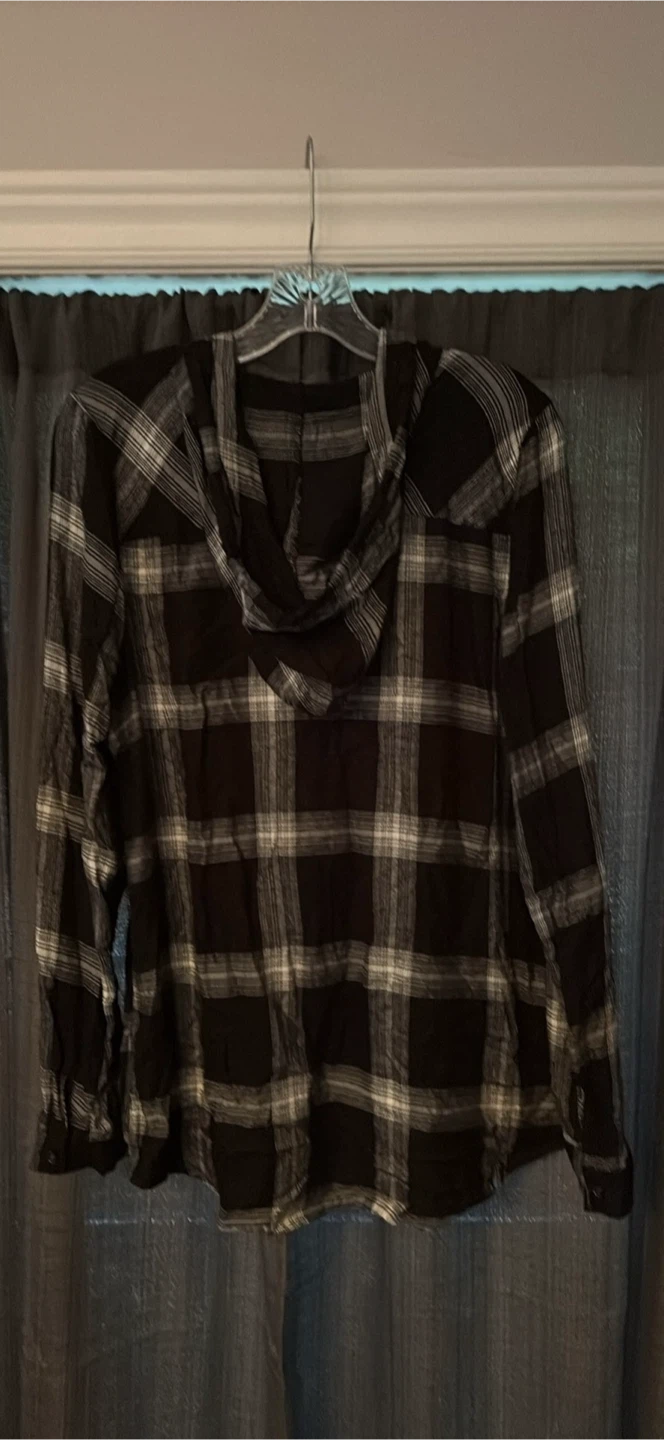 True North Denim Hooded Plaid Shirt - photo 2