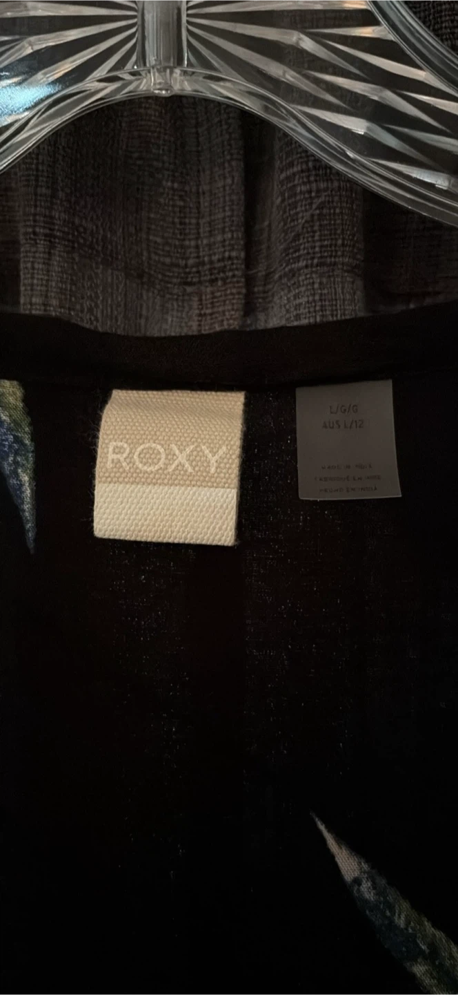 Roxy Black Floral Long Sleeve Top - photo 2